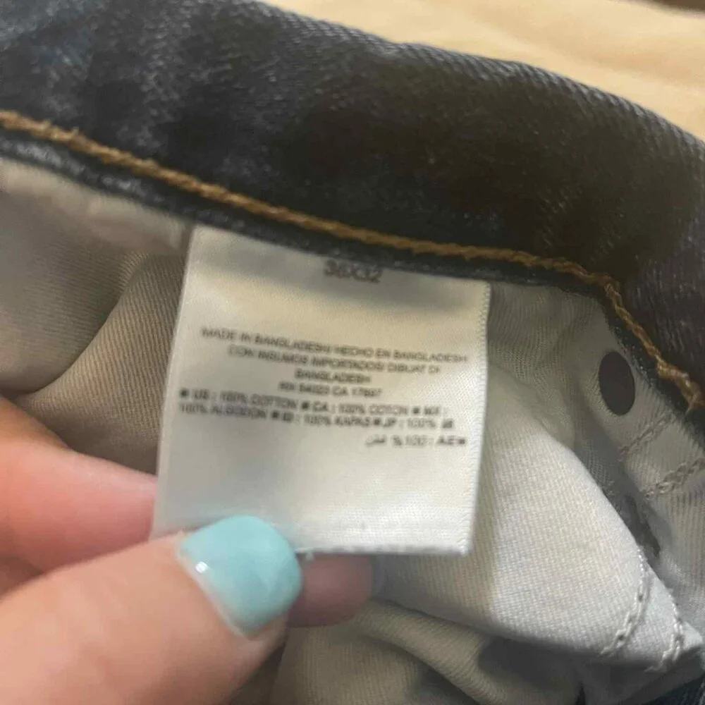 Old Navy Boys Size 14 (36/32) Regular Dark Wash Jeans